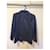 Tailleur Jupe Yves Saint Laurent Bleu Coton Taille 38  - vue 6