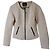 Maison Scotch Wolljacke mit Lederbesatz