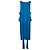 Vestido Issa London Blue Silk Drape Belt Azul - vista 7