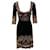 Vestido de punto negro multicolor de Temperley London Seda  ref.378782