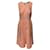 Vestido Tibi Coral Plisado Algodón  ref.378795