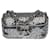 Timeless Extremely rare Chanel Mini Flap bag in silver embroidered micro sequins, Garniture en métal argenté Silvery  ref.379985
