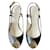 Chanel Des sandales Cuir Gris anthracite  ref.379993