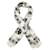 alexander mcqueen Skull silk blend scarf white black Cotton  ref.380083