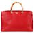 Gucci Red Bamboo Shopper Ledertasche Rot Kalbähnliches Kalb  ref.380211