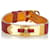 Hermès Bracciale Hermes rosso Epsom Kelly D'oro Pelle Metallo Vitello simile a un vitello  ref.380242