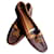 Louis Vuitton Flats Brown Cognac Caramel Copper Leather  ref.380273