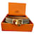 Hermès Mini Kelly bracelet Dark brown Leather  ref.380431