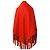 Poncho Hermès Arancione in Cashmere e Lana - vista 9
