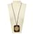Hermès necklace 85 LACQUERED HORN NECKLACE LACQUERED BUFFALO HORN CM Purple Gold-plated  ref.381729
