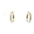 DJULA CREOLES EARRINGS 8 DIAMONDS DNE11 YELLOW GOLD EARRINGS BOX Golden  ref.381751