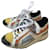 Pierre Hardy Multicoloured trainers with silver accent Silvery Multiple colors Suede Leather  ref.382071