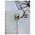 Orecchini con cristalli logo Chanel CC color oro Gold hardware - vista 8
