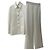Blusa Calça Chanel Ivory Silk Gripoix Terno Bege