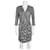 Diane Von Furstenberg Vestido cruzado de seda sintética en blanco y negro Melodi de DvF  ref.382354