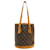 Bucket Louis Vuitton Brown-Monogramm-kleiner Eimer Braun Leinwand  ref.382757