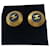 Chanel Ohrklips Golden Metall  ref.383189