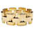 inconnue Pink gold and yellow gold Tank bracelet.  ref.383211
