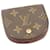 LOUIS VUITTON Monogram Porte Monnaie Gousset Coin Purse M61970 LV Auth 25259 Brown Cloth  ref.383257