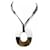 Hermès NINE HERMES NECKLACE ISTHMA PENDANT GM BUFFALO HORN LACQUERED NEW NECKLACE Brown  ref.383333