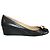 Salvatore Ferragamo Zeppe nere goffrate in pelle di serpente