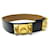 Hermès HERMES MEDOR CINTURA COLLARE PER CANI T70 Cintura in pelle nera Nero  ref.383375