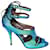 Tabitha Simmons Holographic Heels Blue Leather  ref.383459