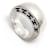 Ring Hermès ANELLO HERMES CLARTE MODELLO GRANDE H104849B00049 T52 IN ANELLO IN ARGENTO  ref.383525