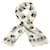 alexander mcqueen calavera bufanda de seda blanco negro Algodón  ref.383573