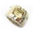 Hermès HERMES RING SIZE 52 yellow gold 18K SILVER 925 Citrine 16G GOLD SLVER RING BOX Silvery  ref.383606