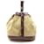Hermès VINTAGE SAC A MAIN HERMES SEAU BUCKET CIRCA 1950 EN TOILE & CUIR BEIGE HAND BAG  ref.383655