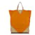 Céline Celine Orange Vertical Coeur Cabas Tote Bag White Leather Pony-style calfskin  ref.383760
