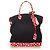 Louis Vuitton Black Monogram Lockit Vertical Yayoi Kusama Dots Infinity MM Nero Rosso