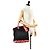 Louis Vuitton Black Monogram Lockit Vertical Yayoi Kusama Dots Infinity MM Nero Rosso - vista 9