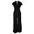 Issa Kurzärmliger schwarzer Jumpsuit