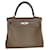 Hermès Hermes Kelly 25 Couro Etoupe Swift Taupe  ref.385685
