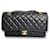 Bolso Chanel Medium Classic con solapa forrada en cuero Caviar Negro  ref.385710