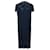 [Used] GANNI Total Lace Scalloped Ladies One Piece Dress Long Length Skirt Navy Navy blue Viscose Elastane Polyamide  ref.385877