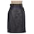 [Usado] LOEWE Falda de piel de napa con anagrama vintage Negro Cuero  ref.385889