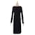 [Usato] LOEWE Maglia in rayon con apertura sul retro Vestito da donna Nero Raggio Poliuretano  ref.385893