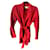 Max Mara Pants, leggings Red Silk  ref.387255