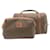 Céline CELINE Macadam Canvas Hand Bag Clutch Bag PVC 2Set Brown Auth fm599 Cloth  ref.387425