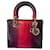 Lady Dior DIOR Pink Lila Python  ref.387490