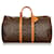 Louis Vuitton Brown Monogram Keepall 55 Marrone Pelle Tela  ref.387571