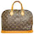 Louis Vuitton Brown Monogram Alma PM Leather Cloth  ref.387582