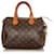 Louis Vuitton Brown Monogram Speedy 25 Leather Cloth  ref.387592