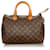 Louis Vuitton Monogram Brown Speedy 30 Cuir Toile Marron  ref.387606