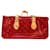 Rosewood Louis Vuitton Red Vernis Palisander Braun Rot Hellbraun Leder Lackleder  ref.387653