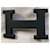 Constance Hermès Hebilla de cinturón de hermes Negro Metal  ref.387819