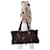 Céline Celine Women's Canvas Leather Handbag Brown wc-st-0057 Cotton  ref.387912